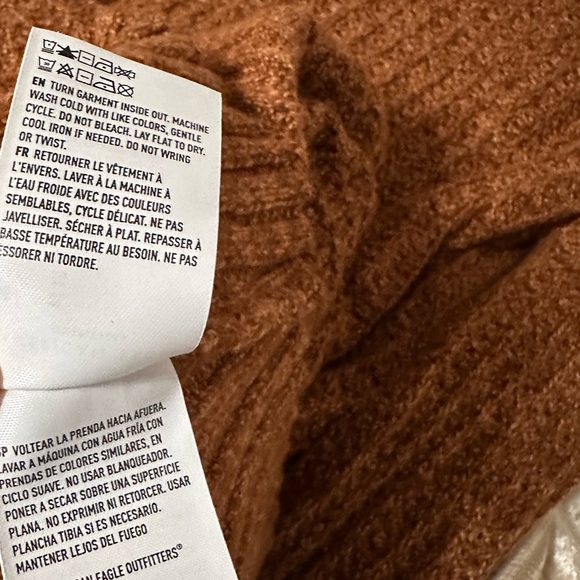 American Eagle Brown Textured Knit Sweater - Size XL - New with Tags - Picture 7 of 9